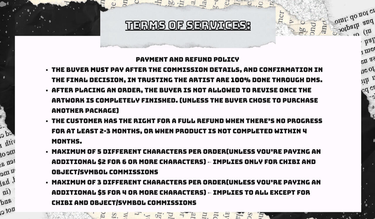 Tos Payment and Refund Policy